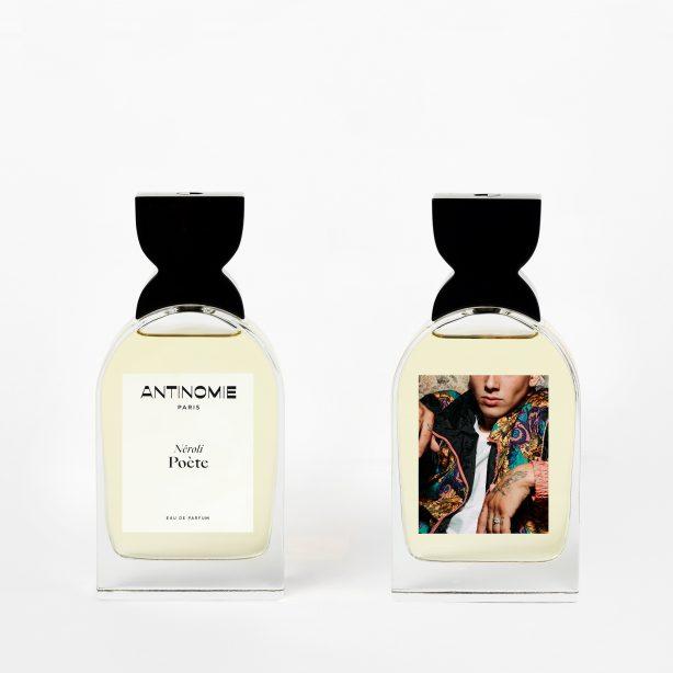Deux Parfums unisexes Antinomie Nérolie Poète
