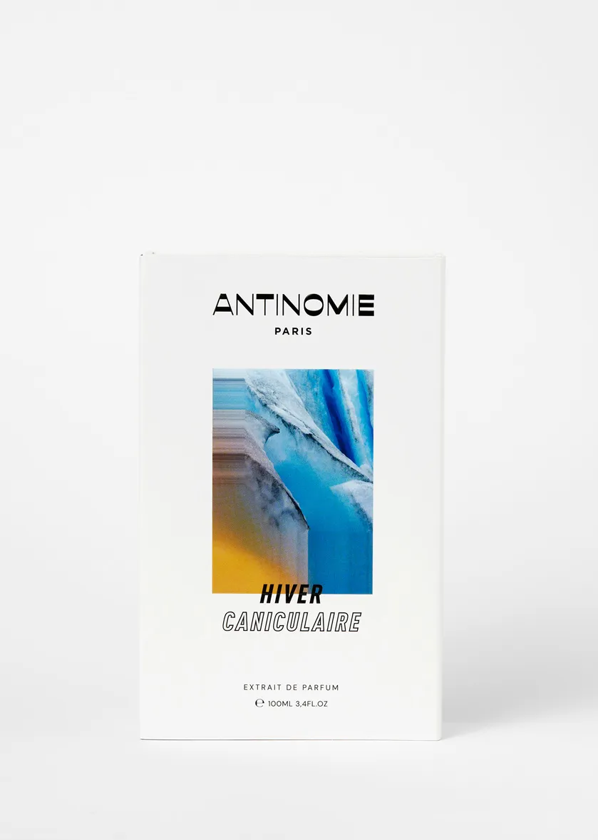 Packaging Parfum Antinomie hiver caniculaire
